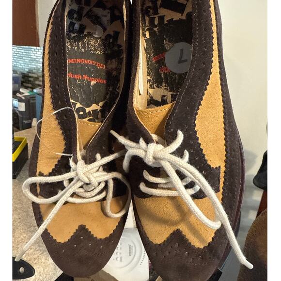 Hush Puppies Hemingway Design Brown Suede Oxford Shoes 7 π€π© - Picture 11 of 11